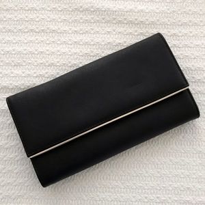NWOT Black Clutch with Removable Strap